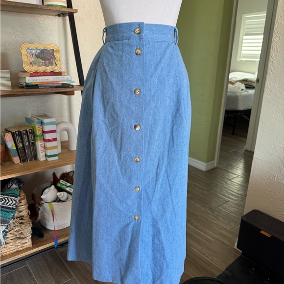 Southern Lady Dresses & Skirts - Southern Lady Blue Maxi A-Line Skirt